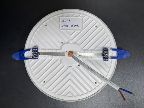 9/24/36W zapustené bezrámové DOB panelové svetlo, žehlička + str