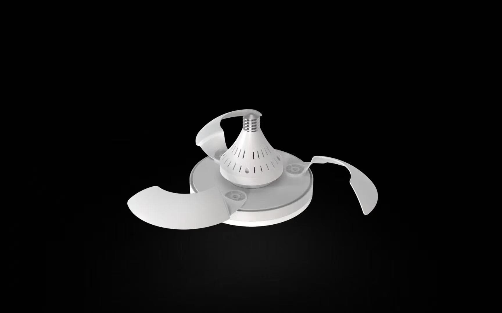 Svetlo ventilátora UFO, dojateľný stropný ventilátor s dĺžkou svetla, 3 farby 3000k-6500k